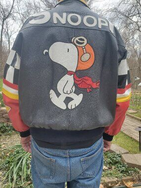 Like-New Vintage Peanuts Bomber Jacket